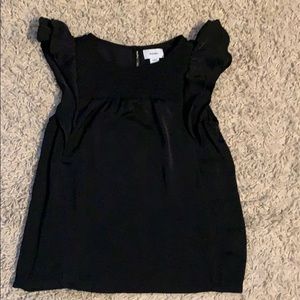 Girl’s Old Navy Ruffle Sleeve Silk Top
